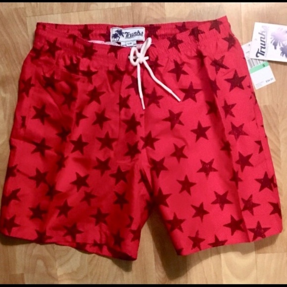 Trunks Surf & Swim Co Other - TRUNKS SURF & SWIM San O red stars swim trunks S